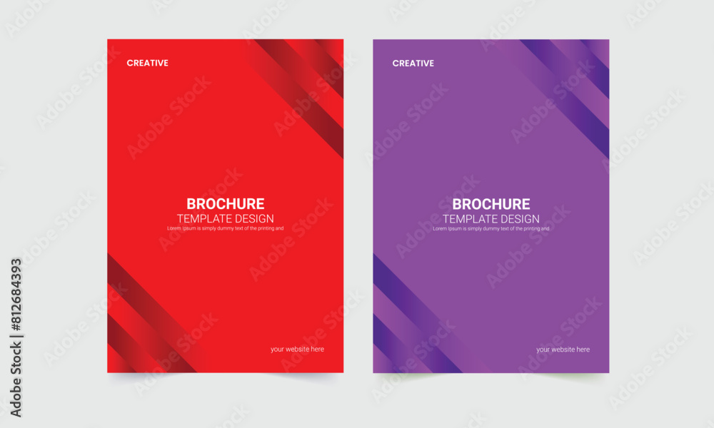 Naklejka premium Business flyer , brochure design, brochure cover page layout template