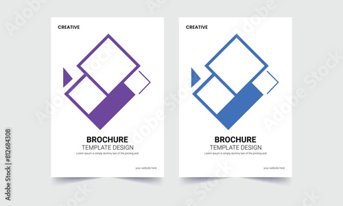Business flyer , brochure design, brochure cover page layout template