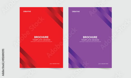 Business flyer , brochure design, brochure cover page layout template