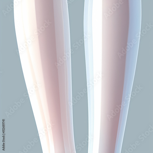 Medical Illustration of Edema: Pink Elevated Legs with Swelling, Soothing Skin Texture and Soft Lighting for Medical Diagnosis and Healthcare Marketing photo