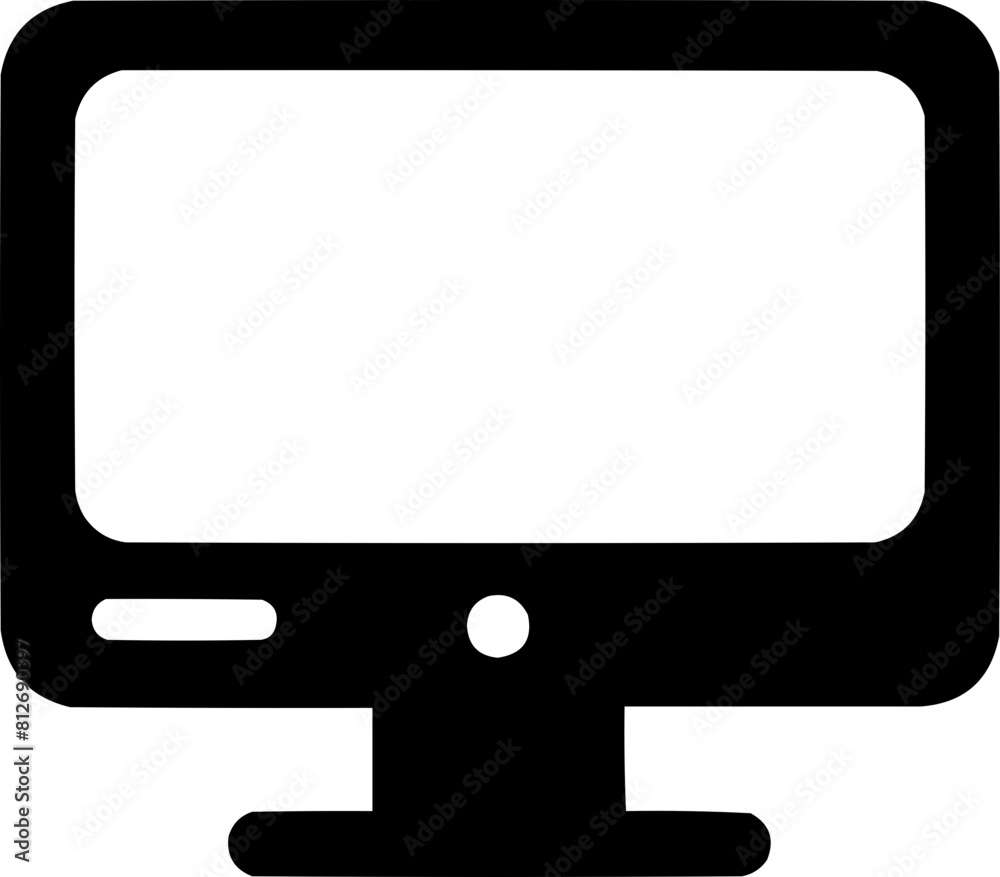 computer monitor icon pictogram computer monitor icon pictogram
