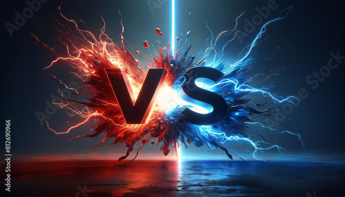 バトル背景. バーサス背景. Battle background. Versus background.  AI generated.