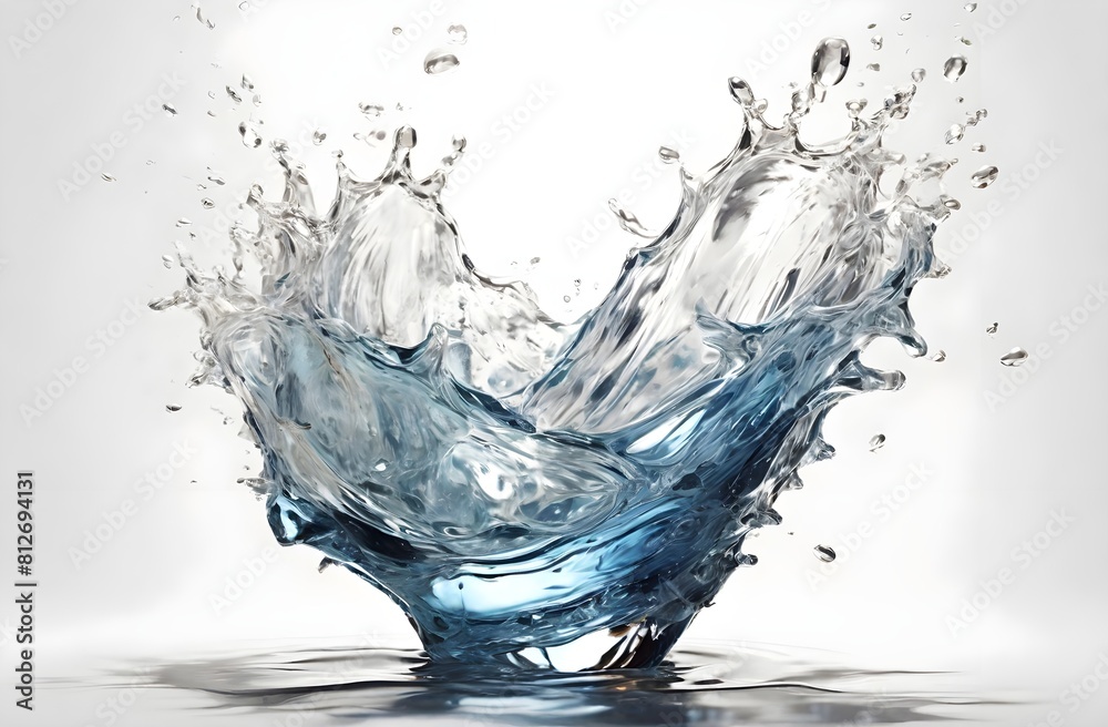 A splash of a crystal clear water A splash of a crystal clear water