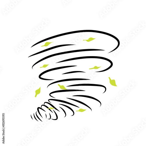 tornado vortex illustration