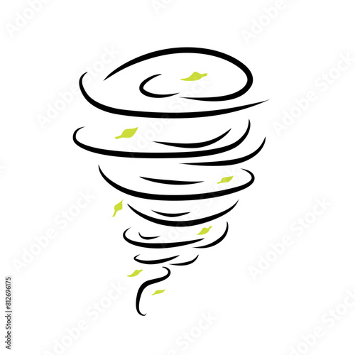 tornado vortex illustration