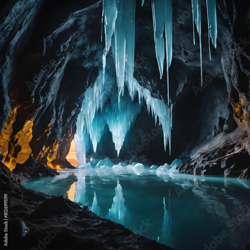 Ice Cave in moutain