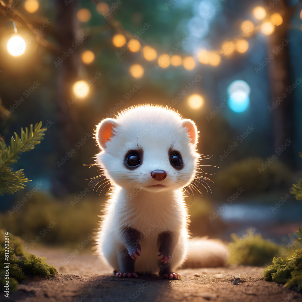 Fototapeta premium Cute Ferret