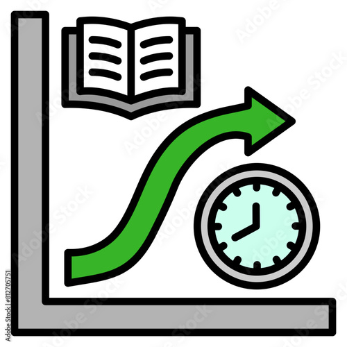 Learning Curve Icon