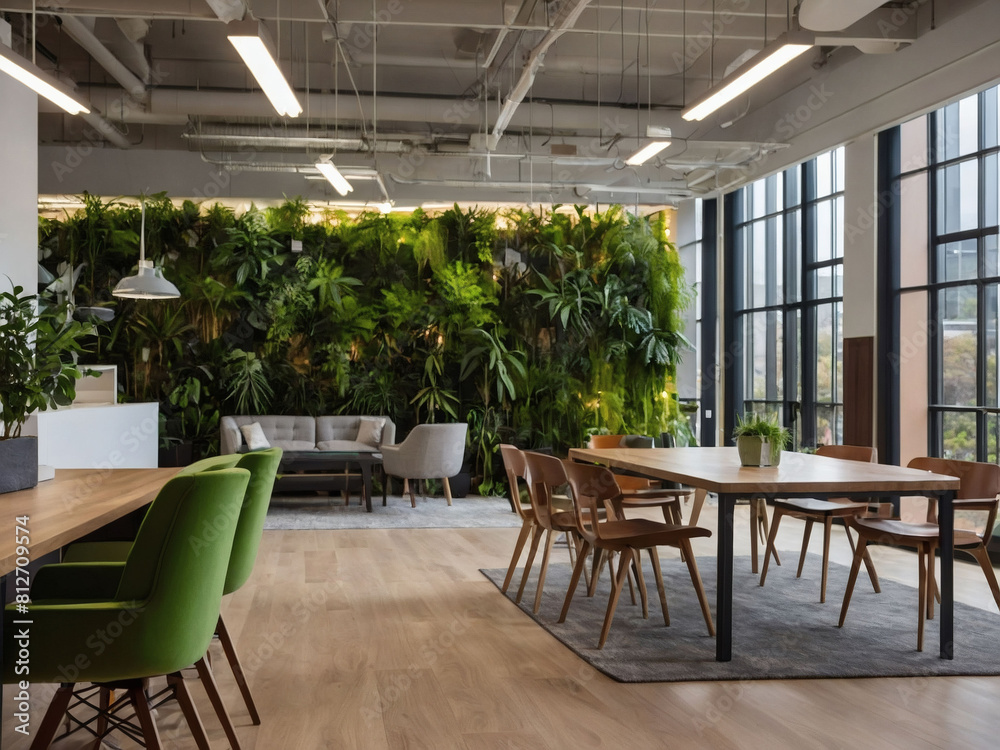 Green Innovation Hub, Sustainable Features Transforming Co-working Office Interior