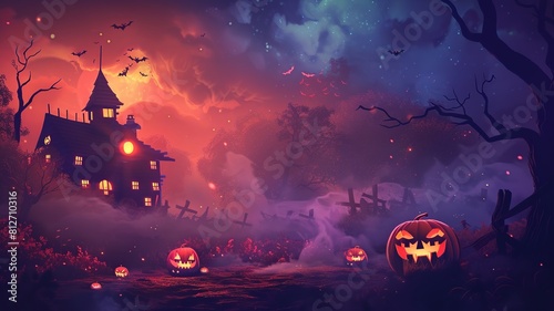 Send spooky greetings with our Halloween-themed card featuring a writable background. Personalize your message against a haunting backdrop for a memorable holiday gesture.