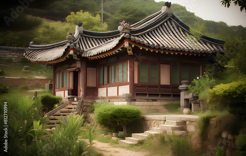 Traditional oriental house  elegant and stylish house