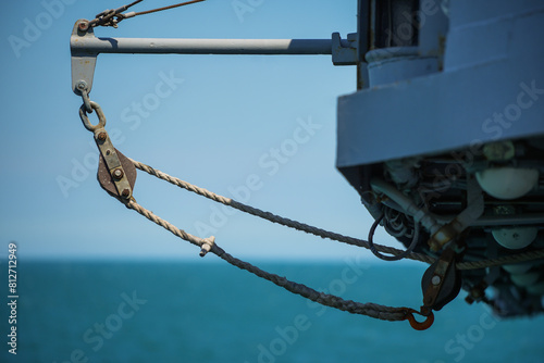 Pulley on a military ship