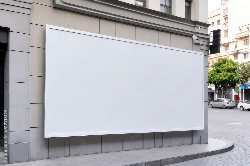 blank billboard on the street
