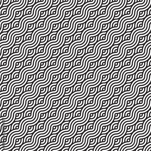 A mesmerizing black and white pattern with circles, creating a captivating visual experience.