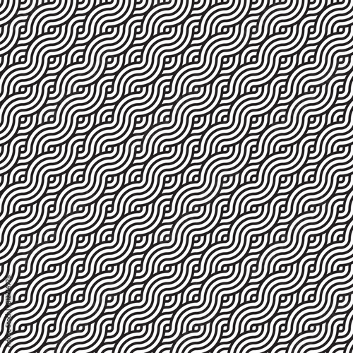 A mesmerizing black and white pattern with circles, creating a captivating visual experience.