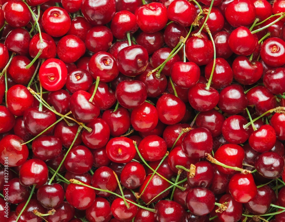 many small cherry berries close-up texture many small cherry berries close-up texture