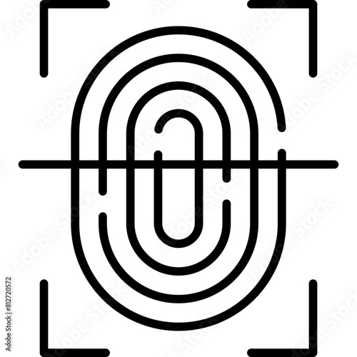 Fingerprint Scan Icon