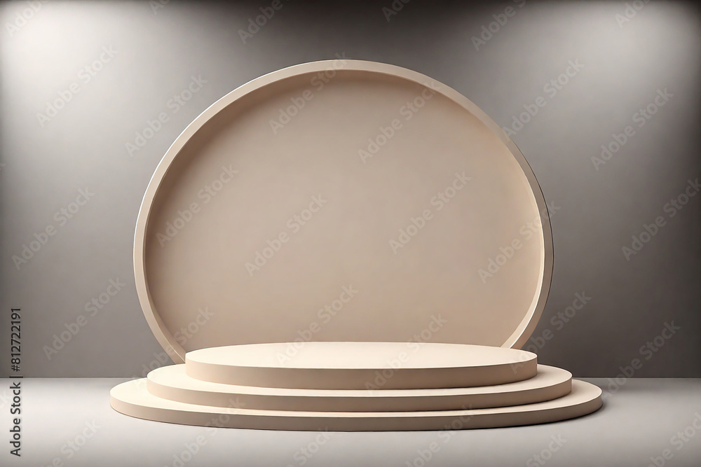 Abstract scene podium mockup. Award ceremony concept. 3d render Abstract scene podium mockup. Award ceremony concept. 3d render