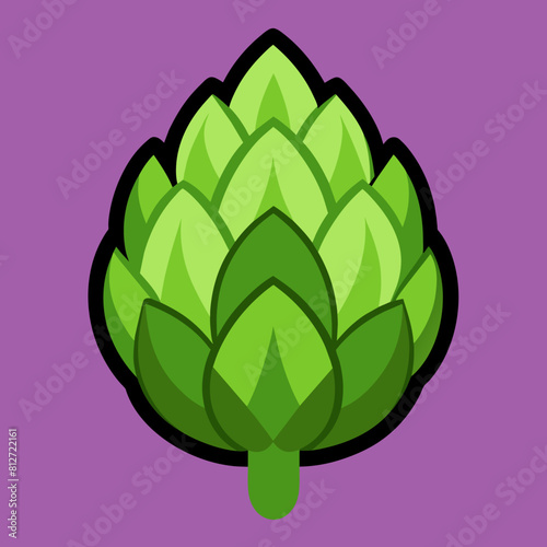 artichoke vector art silhouette illustration