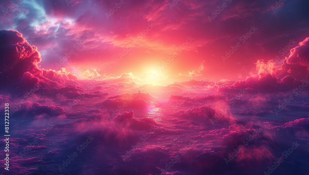 Stunning Red, Purple, and Pink Gradient Background: Smooth Vector Art