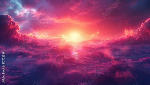 Stunning Red, Purple, and Pink Gradient Background: Smooth Vector Art