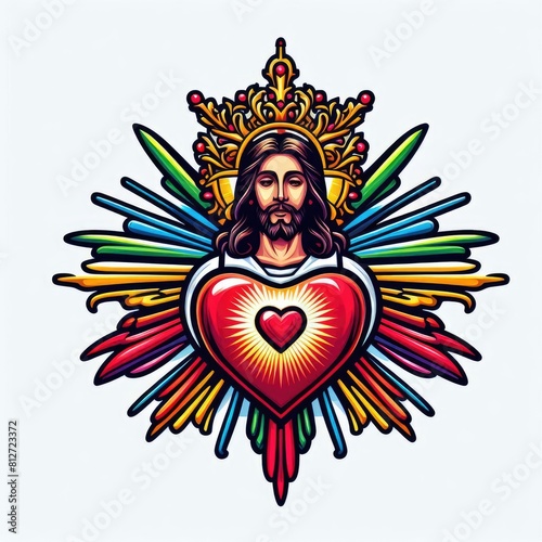 A colorful illustration of a person image photo photo attractive illustrator.