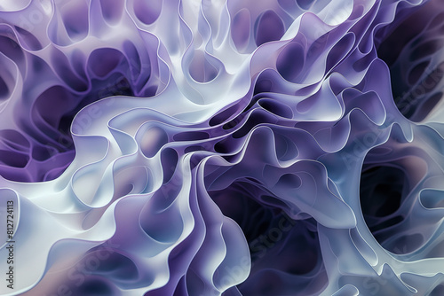 Vibrant Fractal Structure Art Pattern