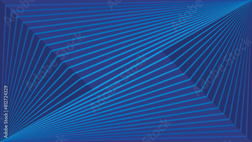 Light blue and dark blue neon light rays passing over the  dark background  can be used on websites and landing pages