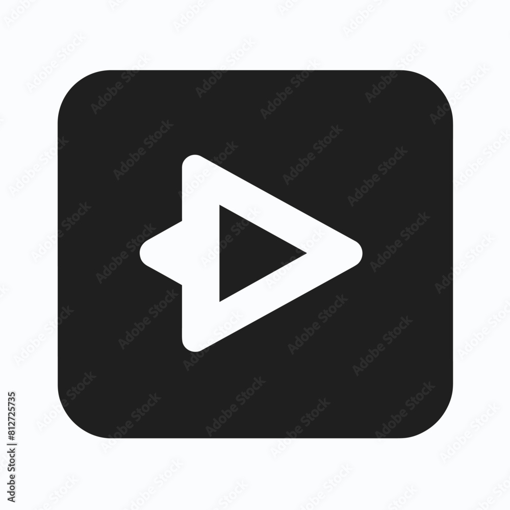Start play button icon design simple black and white minimalist design Start play button icon design simple black and white minimalist design