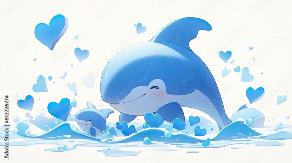 Obraz premium Cute Dolphin Illustration