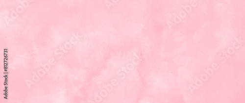 Pink vector watercolor art background with brushstrokes for cards, flyers, poster, cover design, invitation. Pink watercolor texture wallpaper. Hand drawn illustration for Valentines Day.