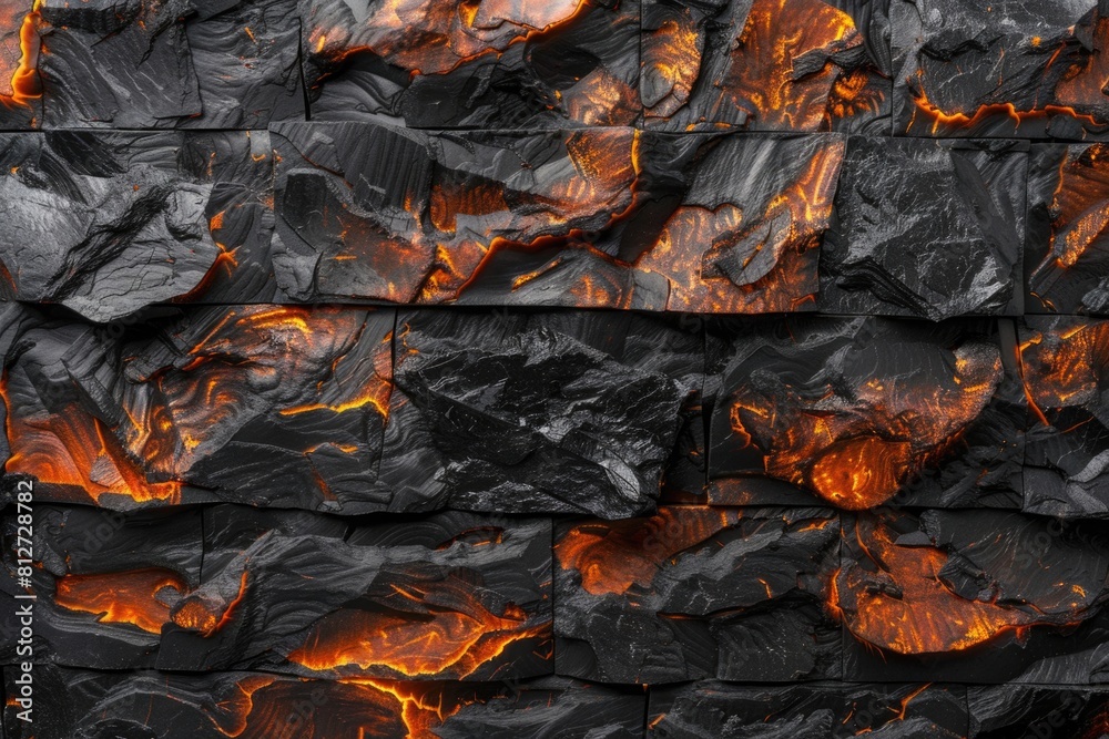 Close up of a fire burning on a wall, suitable for backgrounds or textures Close up of a fire burning on a wall, suitable for backgrounds or textures