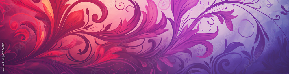 Enchanting twilight flourish - a vivid display of abstract elegance and artistic detail. A mesmerizing swirl of purples and reds form an elegant abstract backdrop, perfect for a touch of creativity Enchanting twilight flourish - a vivid display of abstract elegance and artistic detail. A mesmerizing swirl of purples and reds form an elegant abstract backdrop, perfect for a touch of creativity
