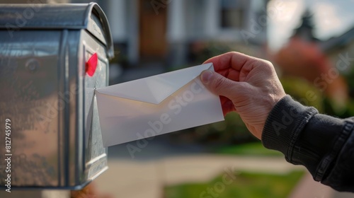 Hand Inserting Letter into Mailbox
