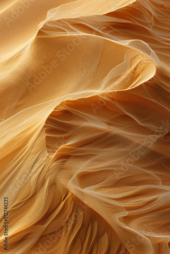 Nature's fluid art in desert sand dunes shaped by winds.