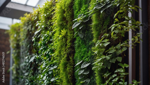 Living Wall  A Vertical Garden  a Testament to Nature s Beauty and Serenity