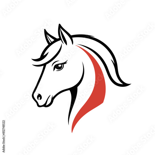 Cute vector illustration of a Horse for youngsters' imaginative stories