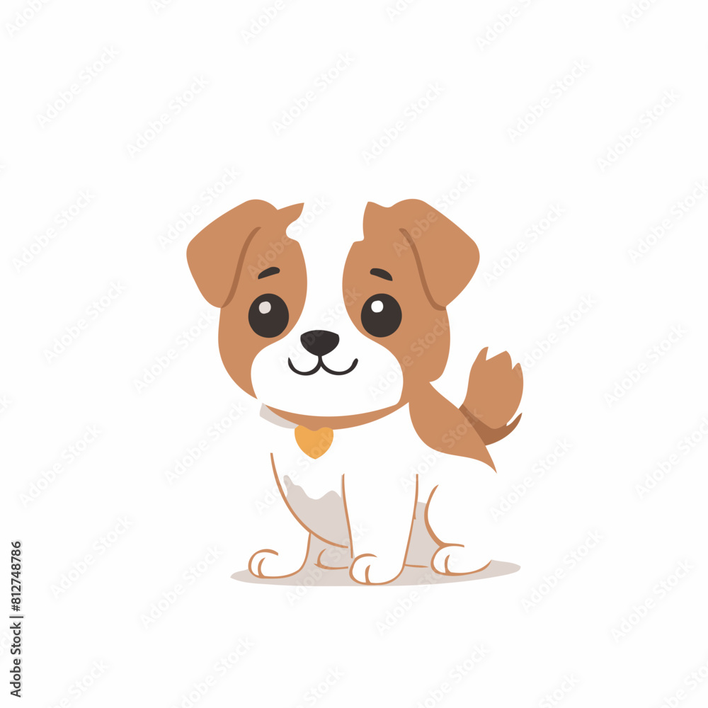 Cute Dog for toddlers story books vector illustration Cute Dog for toddlers story books vector illustration