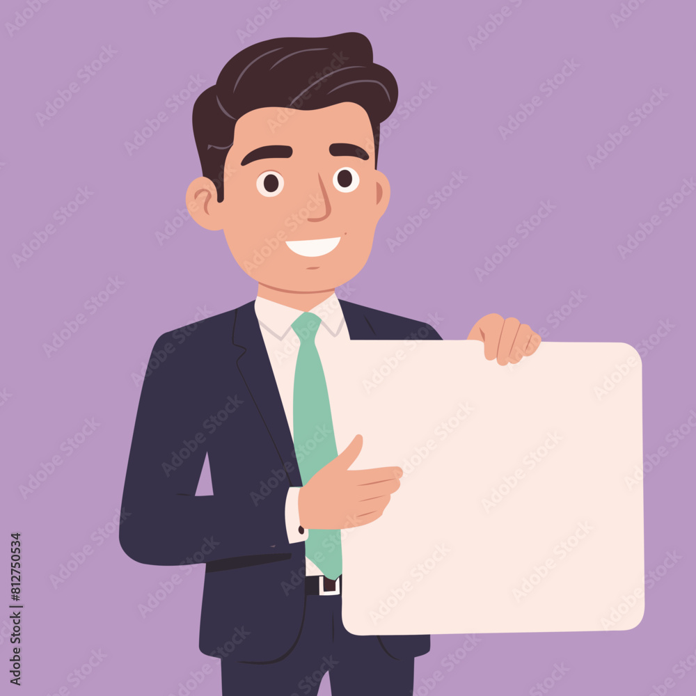 Cute Businessman vector illustration for children Cute Businessman vector illustration for children