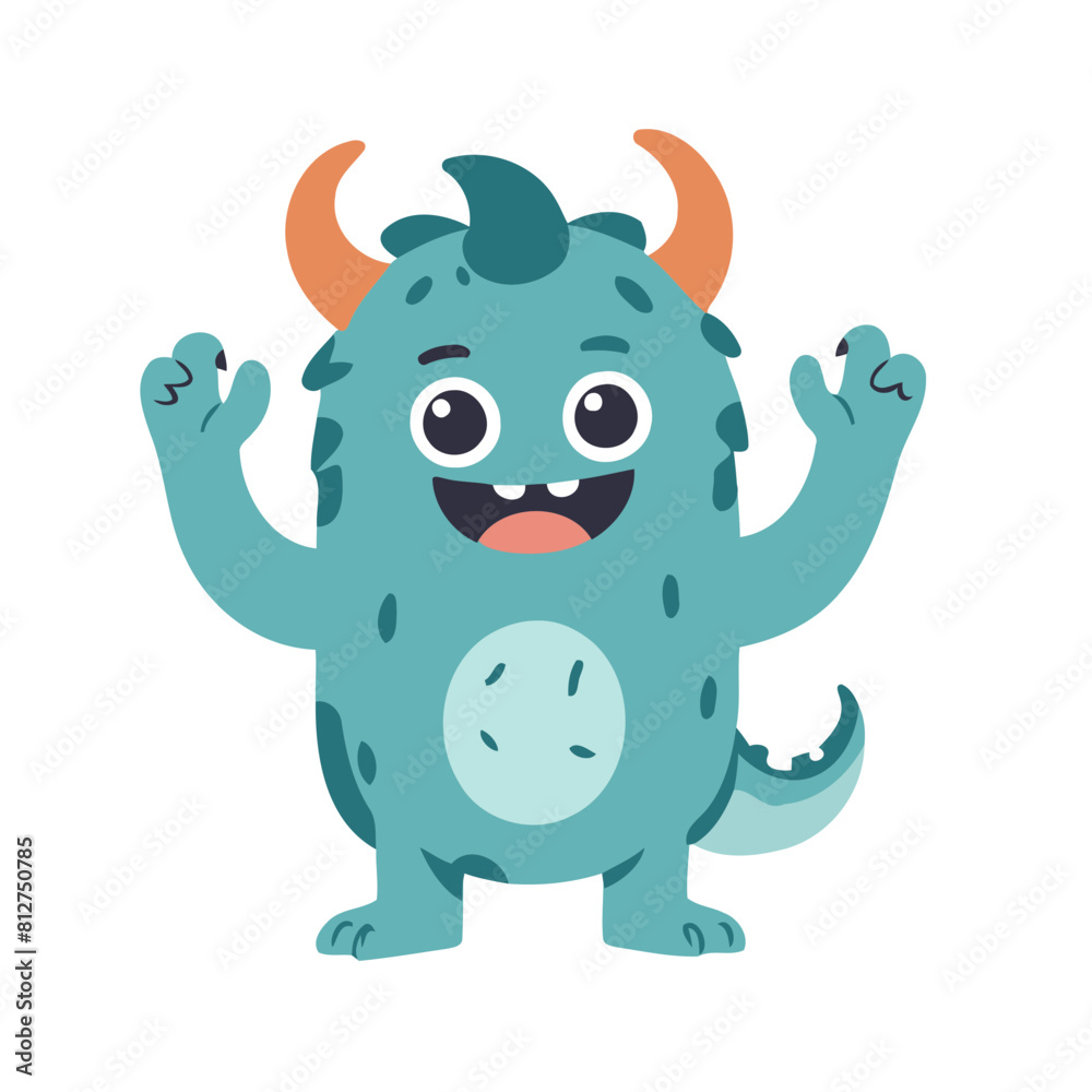Cute Monster for children book vector illustration Cute Monster for children book vector illustration