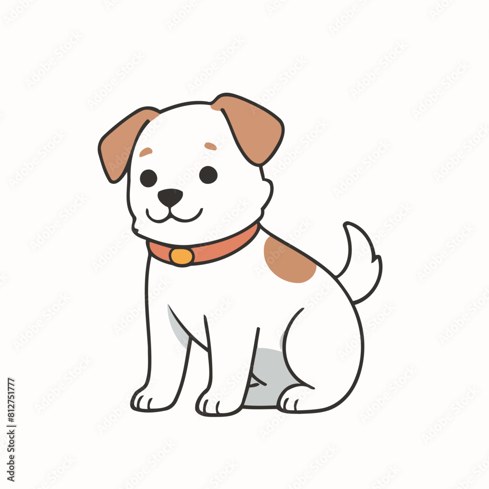 Vector illustration of an endearing Dog for kids' bedtime stories Vector illustration of an endearing Dog for kids' bedtime stories