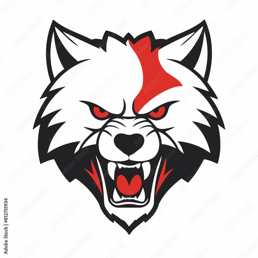 Vector illustration of a delightful Wolf for early readers' enjoyment Vector illustration of a delightful Wolf for early readers' enjoyment