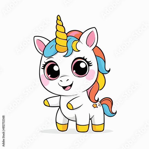 Cute Unicorn vector illustration for little ones' bedtime routines