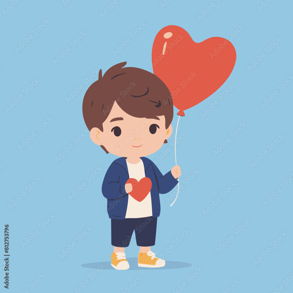 Cute vector illustration of a Boy for children story book Cute vector illustration of a Boy for children story book