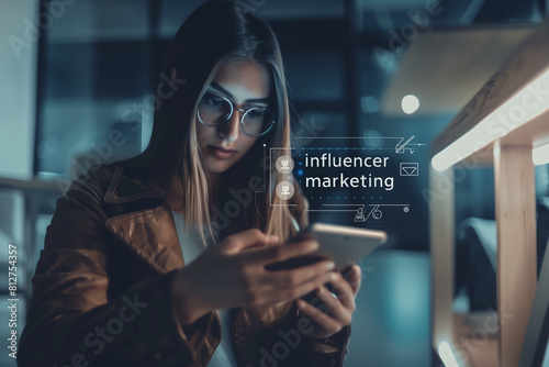 Influencer marketing woman photo