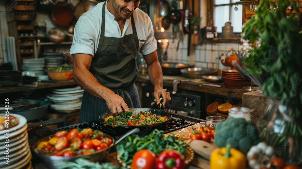 Exhibit a chefs cookbook filled with recipes inspired by global cuisine, a testament to their passion for culinary exploration