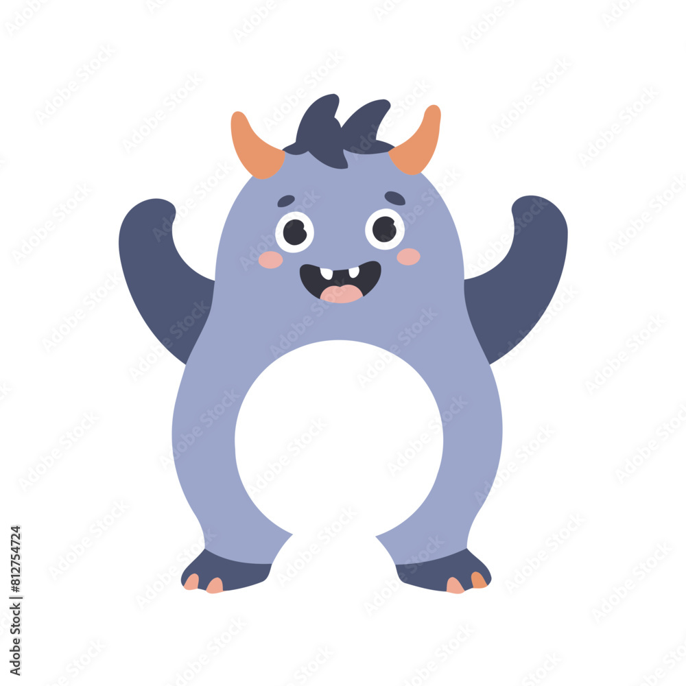 Fototapeta premium Cute Monster for children's literature vector illustration