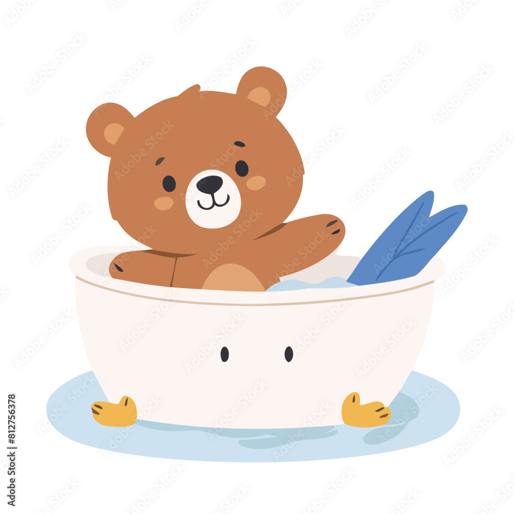 Cute vector illustration of a Bear for children story book Cute vector illustration of a Bear for children story book
