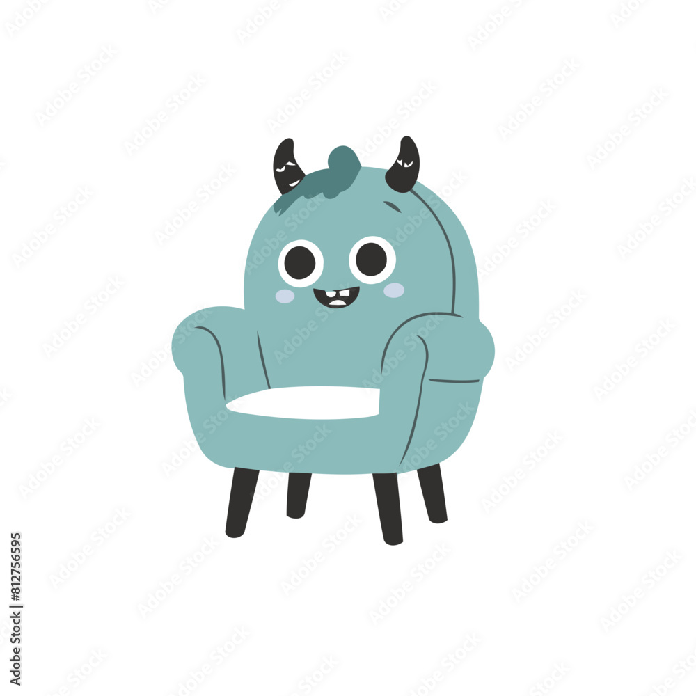 Cute Monster for toddlers' learning books vector illustration Cute Monster for toddlers' learning books vector illustration