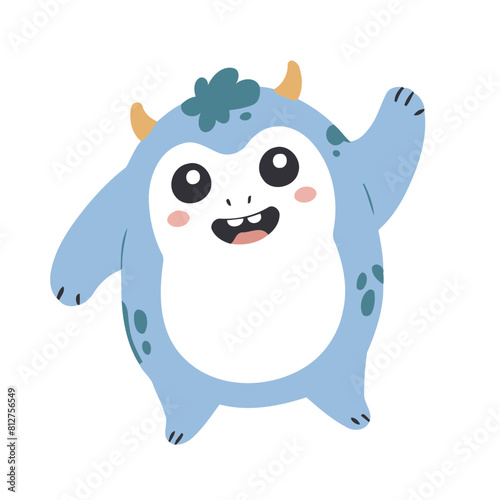 Vector illustration of a cute Monster for toddlers books